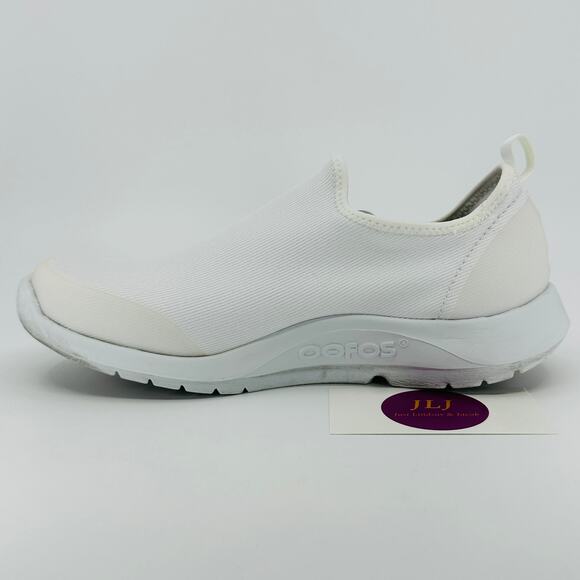 OOFOS Women's OOmg Sport White Slip On Comfort Recovery Shoes Size 8 US/ 39 EU - Picture 8 of 11